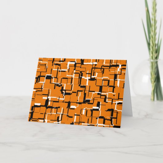 COOL Oranje zwart wit Kaart (Voorkant)