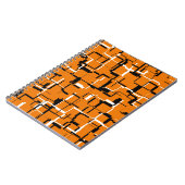 COOL Oranje zwart wit Notitieboek (Linkerzijde)