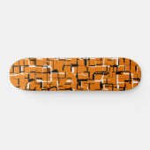 COOL Oranje zwart wit Persoonlijk Skateboard (Horizontaal)