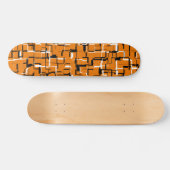 COOL Oranje zwart wit Persoonlijk Skateboard (Horizontaal)