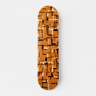 COOL Oranje zwart wit Persoonlijk Skateboard