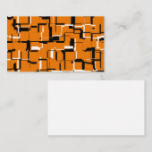 COOL Oranje zwart wit Visitekaartje (Voorkant / Achterkant)