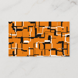 COOL Oranje zwart wit Visitekaartje