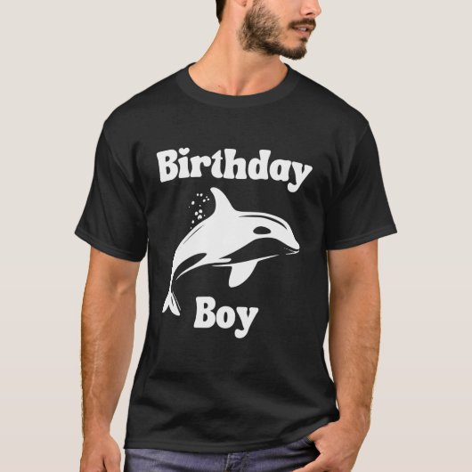 Cool Orca Whale Verjaardag Jongen Voor Mannen Tien T-shirt (Voorkant)