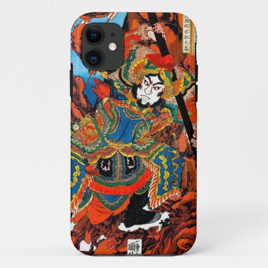Cool oriëntaalse Japanse legendarische held Samura Case-Mate iPhone Case (Achterkant)