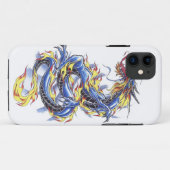 Cool Oriental Blue Dragon tatttoo Case-Mate iPhone Case (Achterkant (horizontaal))