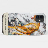 Cool oriental chinese fluffy waterverf name Case-Mate iPhone case (Achterkant (horizontaal))
