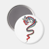 Cool Oriental Dragon-magneet Magneet (Voorkant / Achterkant)