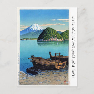 Cool oriental Hasui Kawase Fuji bootkunst Briefkaart