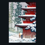 Cool oriental Hasui Kawase Winter scenery art Poster<br><div class="desc">YOU MAY ALSO LIKE:</div>