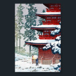 Cool oriental Hasui Kawase Winter scenery art Poster<br><div class="desc">YOU MAY ALSO LIKE:</div>