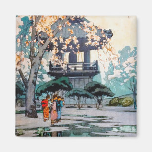 Cool oriental Hiroshi Yoshida Japanse shrine art Magneet