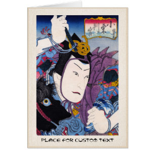 Cool oriental japan kabuki zwaardvechter