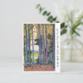 Cool oriental japan Yoshida Bamboo Forest art Briefkaart (Staand voorkant)