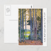 Cool oriental japan Yoshida Bamboo Forest art Briefkaart (Voorkant / Achterkant)