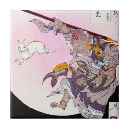 Cool oriental japanese aap God art Tegeltje