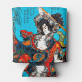 Cool oriental japanese Ancient Samurai Warrior Jo Blikjeskoeler (Achterkant)