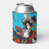 Cool oriental japanese Ancient Samurai Warrior Jo Blikjeskoeler (Blikje Achterkant)