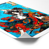 Cool oriental japanese Ancient Samurai Warrior Jo Poster (Hoek)