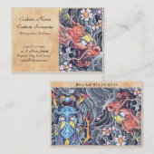 Cool oriental japanese draak god tattoo visitekaartje (Voorkant / Achterkant)