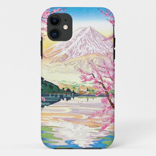 Cool oriental japanese Fuji spring cherry tree art Case-Mate iPhone Case (Achterkant)