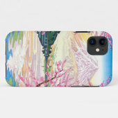 Cool oriental japanese Fuji spring cherry tree art Case-Mate iPhone Case (Achterkant (horizontaal))