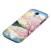 Cool oriental japanese Fuji spring cherry tree art Case-Mate Samsung Galaxy Hoesje (Onderkant)