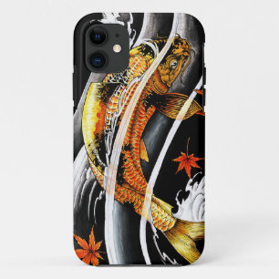 Cool oriental japanese Gold Lucky Koi Fish tattoo Case-Mate iPhone Case
