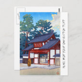 Cool oriental japanese Hasui Kawase Briefkaart (Voorkant / Achterkant)