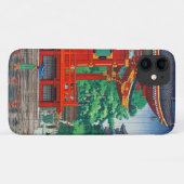 Cool oriental japanese hasui Kawase shrine in rain Case-Mate iPhone Case (Achterkant (horizontaal))
