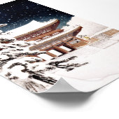 Cool oriental japanese Hasui Kawase winter scenery Poster (Hoek)
