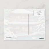 Cool oriental japanese Hasui Kawase winterscène Briefkaart (Achterkant)