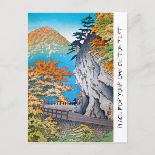 Cool oriental japanese herfstgebergte briefkaart