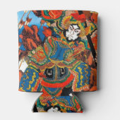 Cool oriental japanese legendarische held Samurai Blikjeskoeler (Achterkant)