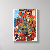Cool oriental japanese legendarische held Samurai Canvas Afdruk (Voorkant)
