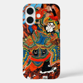 Cool oriental japanese legendarische held Samurai  iPhone 16 Hoesje