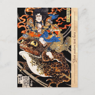 Cool oriental japanese legendarische krijger samur briefkaart