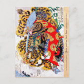 Cool oriental japanese legendarische krijger samur briefkaart (Voorkant)