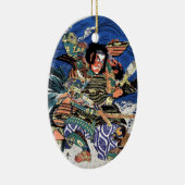 Cool oriental japanese legendarische krijger samur keramisch ornament (Rechts)