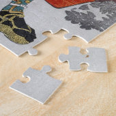 Cool oriental japanese legendarische krijger samur legpuzzel (Zijkant)