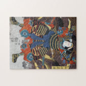 Cool oriental japanese legendarische krijger samur legpuzzel (Horizontaal)