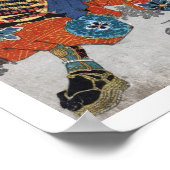 Cool oriental japanese legendarische krijger samur poster (Hoek)