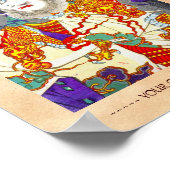 Cool oriental japanese legendarische krijger samur poster (Hoek)