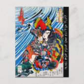 Cool oriental japanese Legendary Hero Samurai Briefkaart (Voorkant)