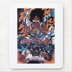 Cool oriental japanese Legendary Sanin warrior art Muismat