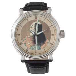 Cool oriental japanese Natsumatsuri Danschich art Horloge