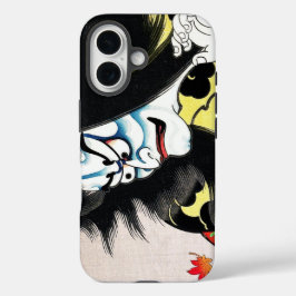 Cool oriental japanese Togakushi kabuki actor iPhone 16 Hoesje