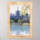 Cool oriental japanese Yoshida-meer Shrine Temple Poster (Voorkant)