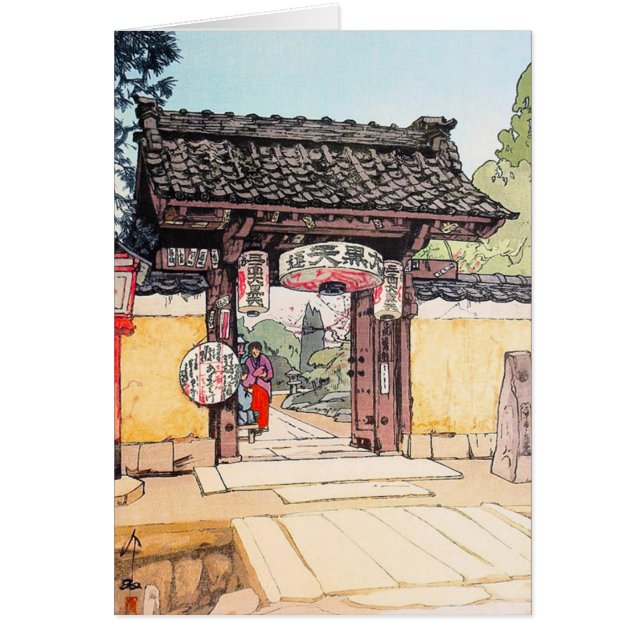 Cool oriental japans klassiek Little Templa Gate (Voorkant)