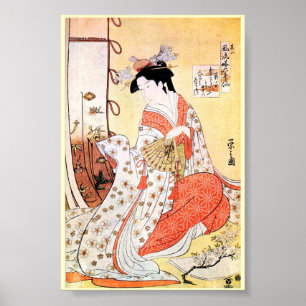 Cool oriental japans klassieker geisha lady art co poster